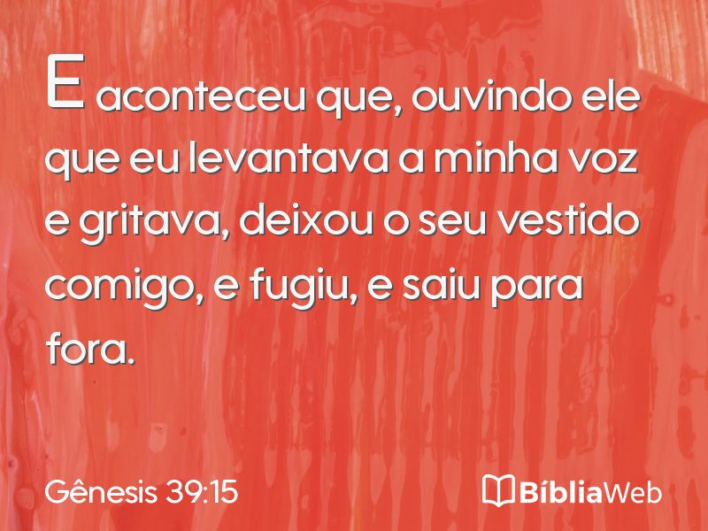 Gênesis 39:15 em imagem para compartilhar