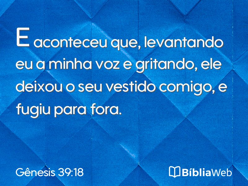 Gênesis 39:18 em imagem para compartilhar