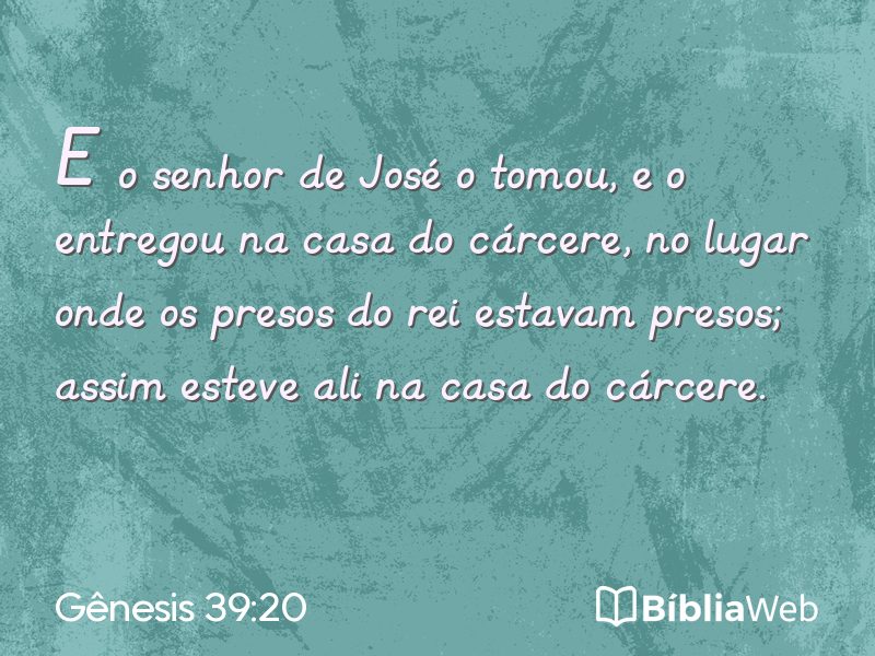 Gênesis 39:20 em imagem para compartilhar