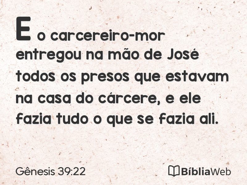 Gênesis 39:22 em imagem para compartilhar