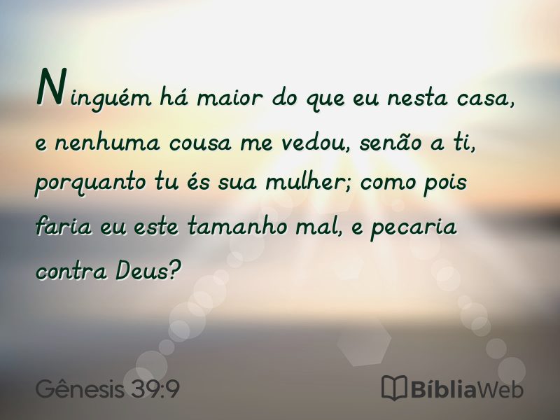 Gênesis 39:9 em imagem para compartilhar