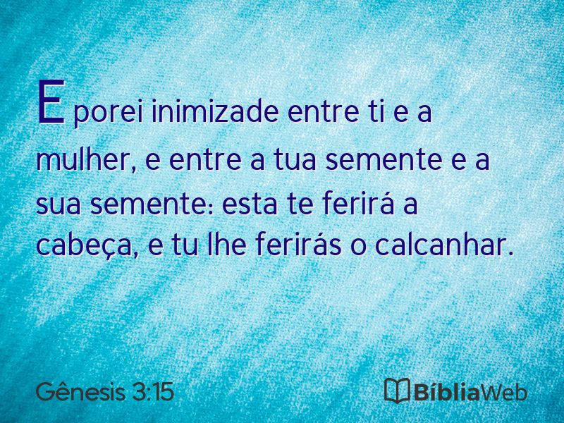 Gênesis 3:15 em imagem para compartilhar