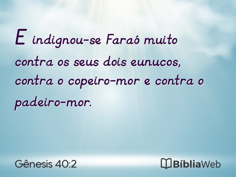Gênesis 40:2 em imagem para compartilhar