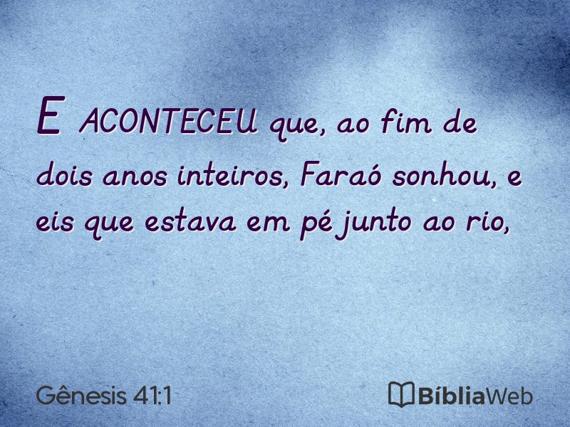 Gênesis 41:1 em imagem para compartilhar