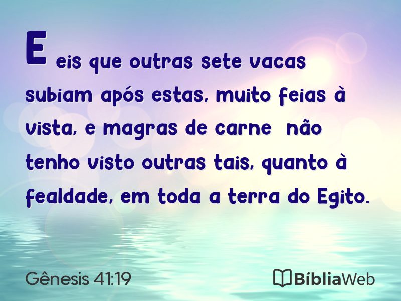 Gênesis 41:19 em imagem para compartilhar