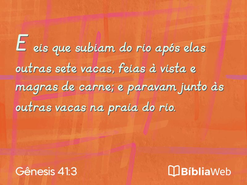 Gênesis 41:3 em imagem para compartilhar