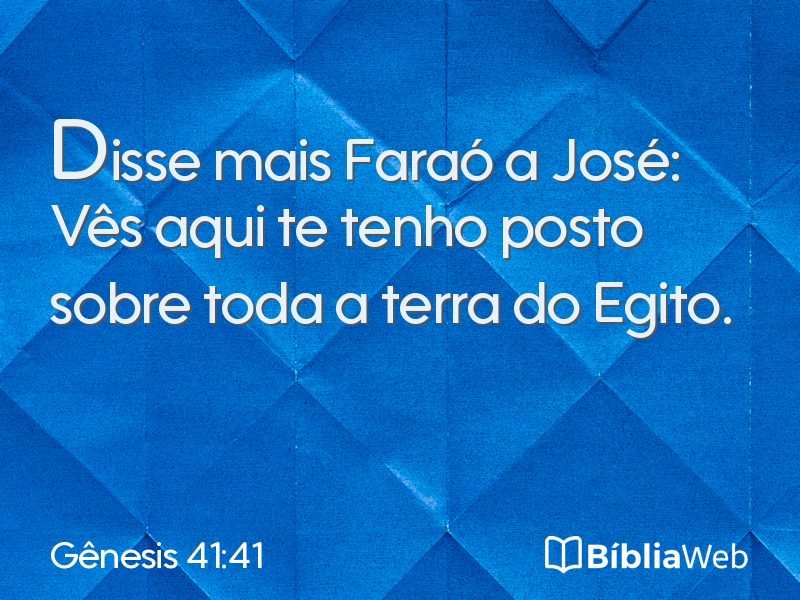 Gênesis 41:41 em imagem para compartilhar