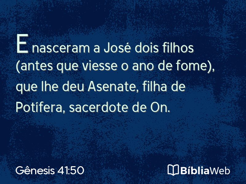 Gênesis 41:50 em imagem para compartilhar