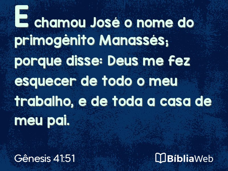 Gênesis 41:51 em imagem para compartilhar