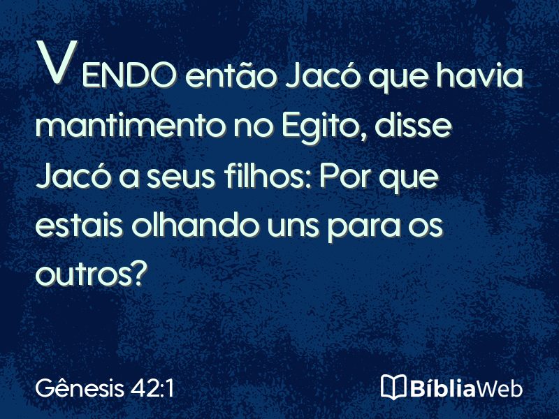 Gênesis 42:1 em imagem para compartilhar