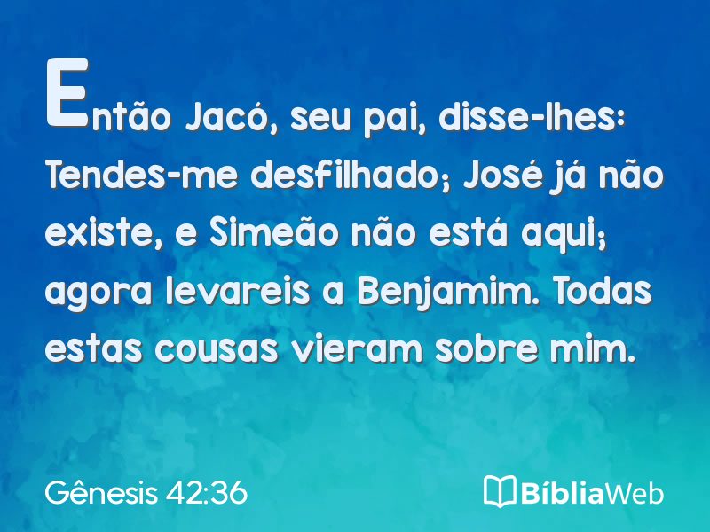 Gênesis 42:36 em imagem para compartilhar