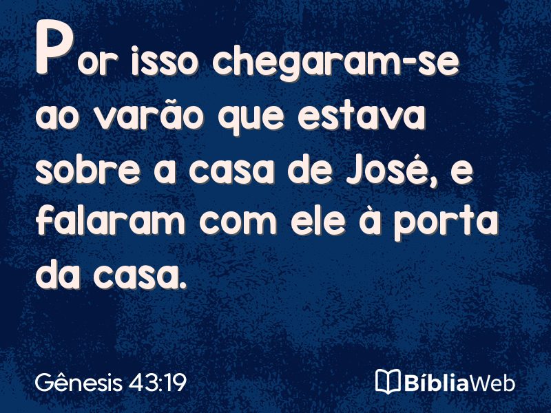 Gênesis 43:19 em imagem para compartilhar