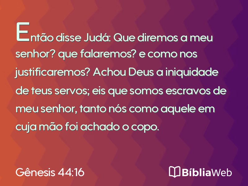 Gênesis 44:16 em imagem para compartilhar