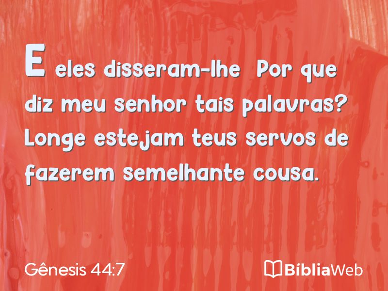 Gênesis 44:7 em imagem para compartilhar