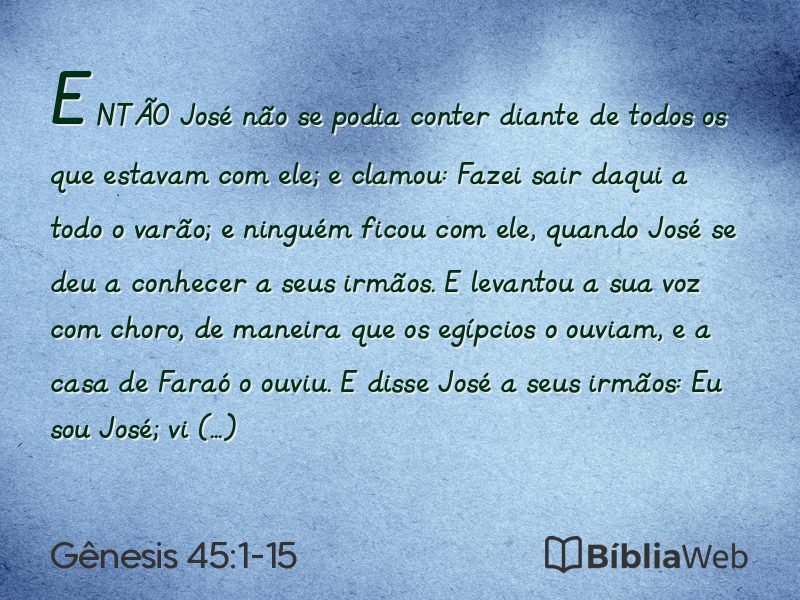 Gênesis 45:1-15 em imagem para compartilhar