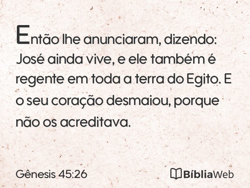 Gênesis 45:26 em imagem para compartilhar