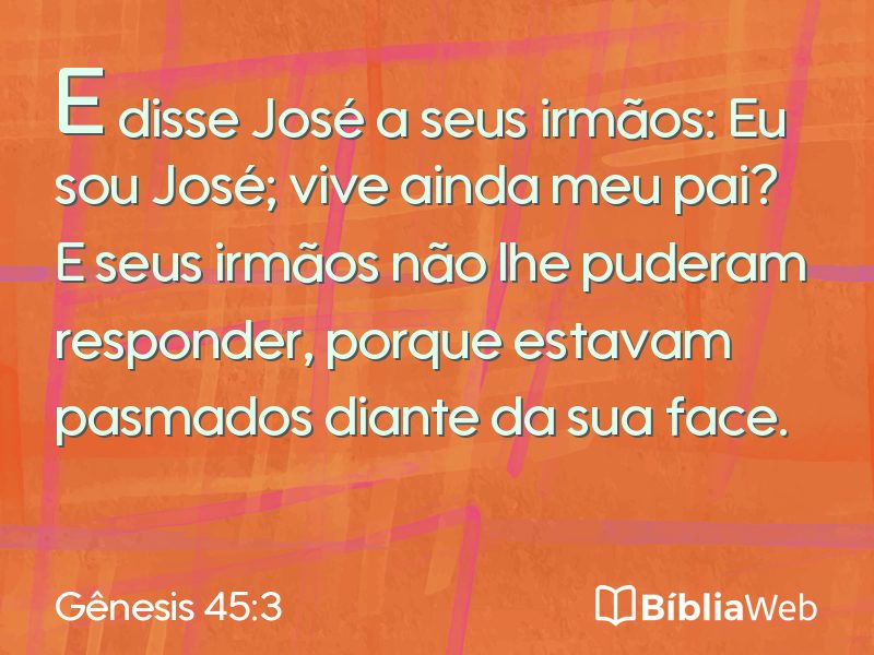 Gênesis 45:3 em imagem para compartilhar