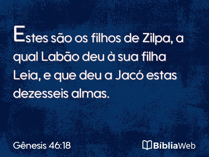 Gênesis 46:18 em imagem para compartilhar