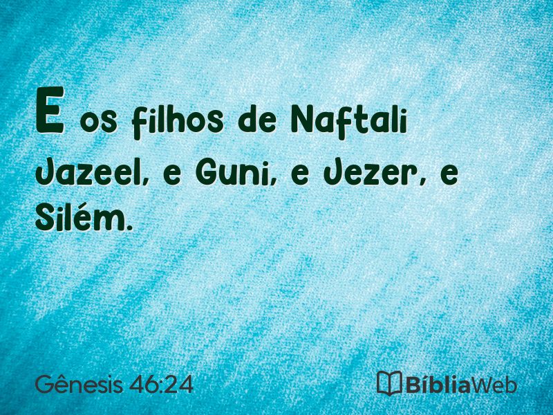 Gênesis 46:24 em imagem para compartilhar