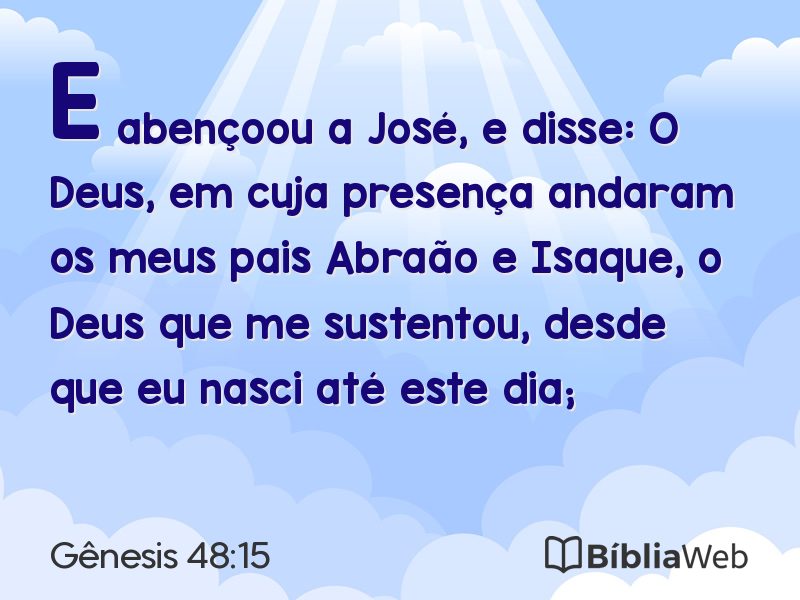 Gênesis 48:15 em imagem para compartilhar