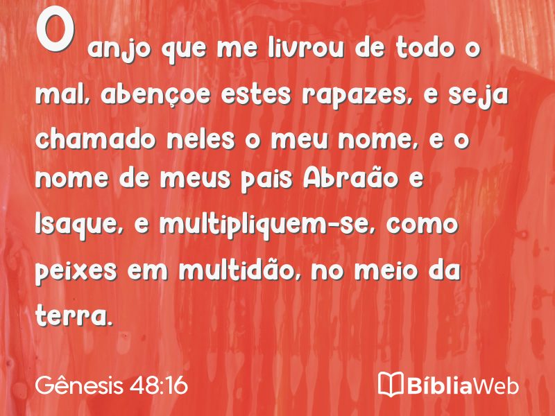 Gênesis 48:16 em imagem para compartilhar