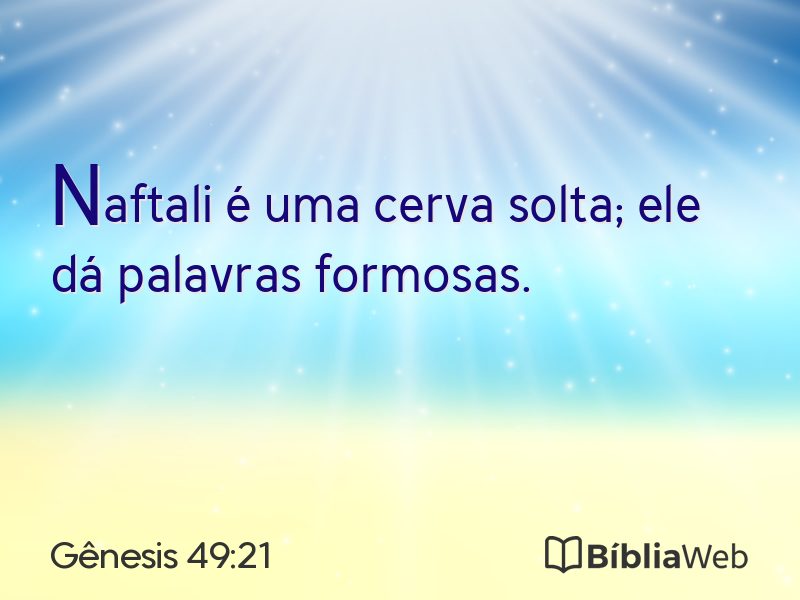 Gênesis 49:21 em imagem para compartilhar