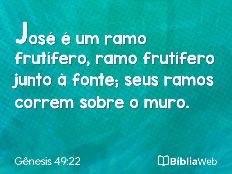 Gênesis 49:22 em imagem para compartilhar