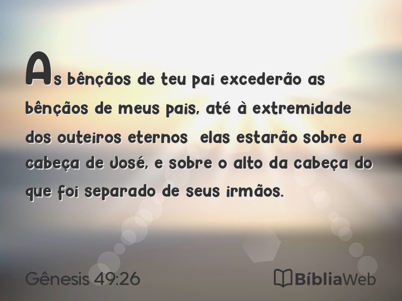 Gênesis 49:26 em imagem para compartilhar