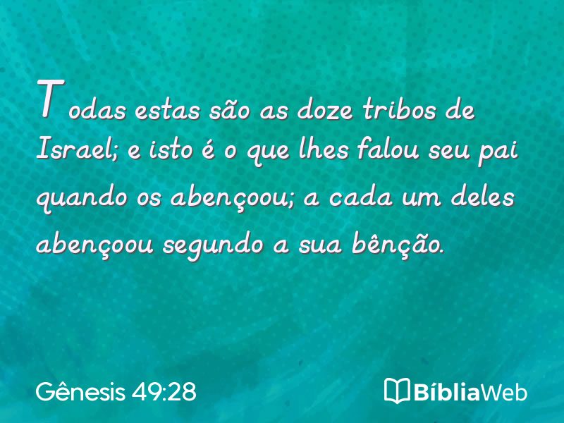 Gênesis 49:28 em imagem para compartilhar