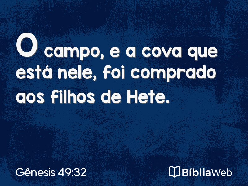 Gênesis 49:32 em imagem para compartilhar