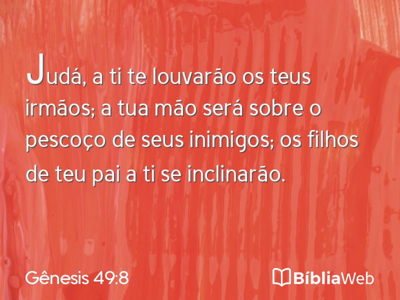 Gênesis 49:8 em imagem para compartilhar