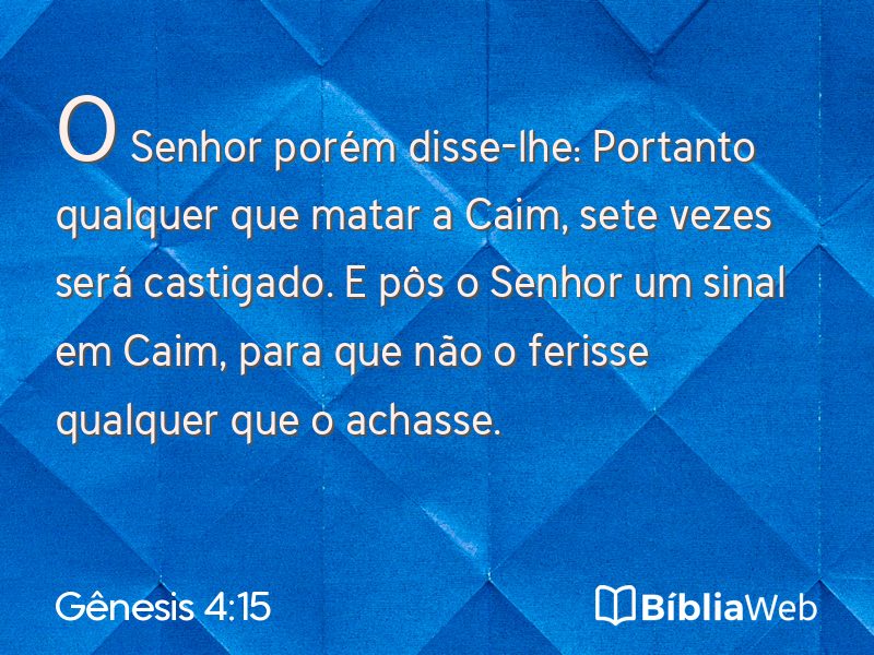 Gênesis 4:15 em imagem para compartilhar