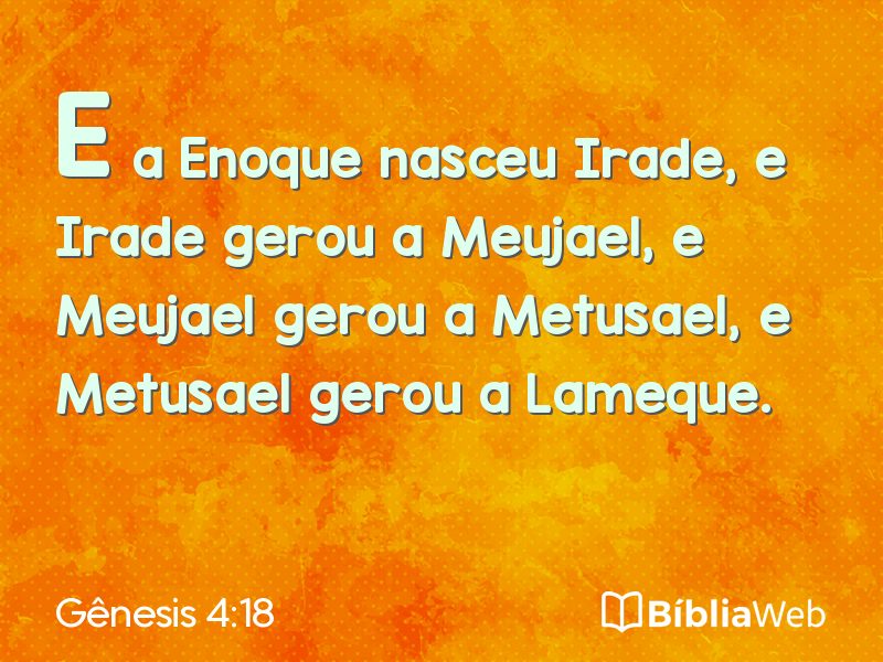 Gênesis 4:18 em imagem para compartilhar