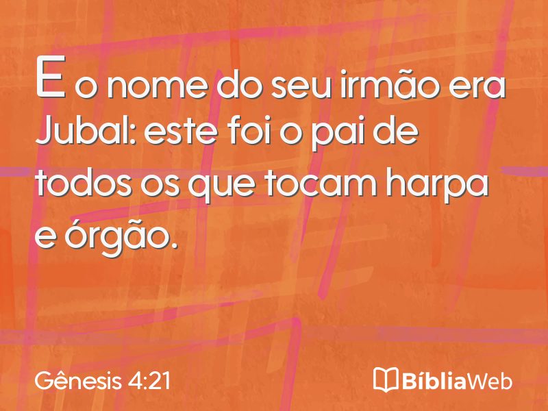 Gênesis 4:21 em imagem para compartilhar