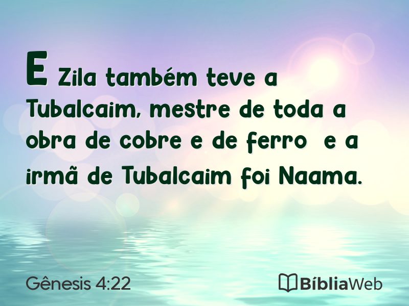 Gênesis 4:22 em imagem para compartilhar