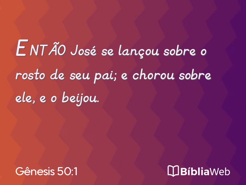 Gênesis 50:1 em imagem para compartilhar
