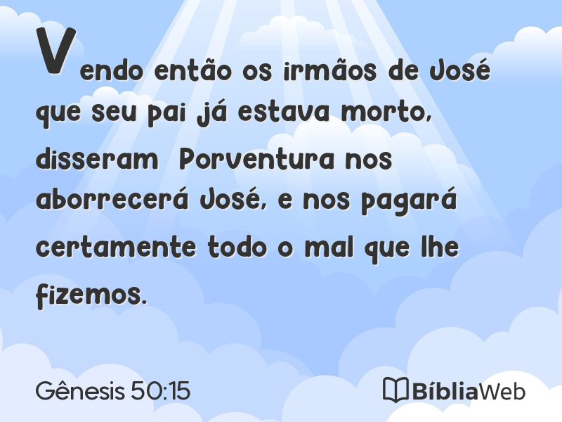 Gênesis 50:15 em imagem para compartilhar