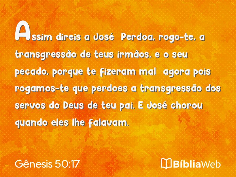 Gênesis 50:17 em imagem para compartilhar
