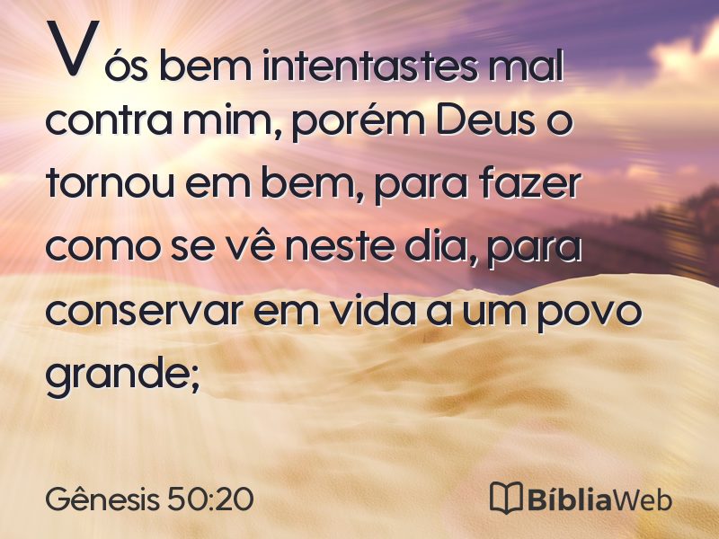 Gênesis 50:20 em imagem para compartilhar