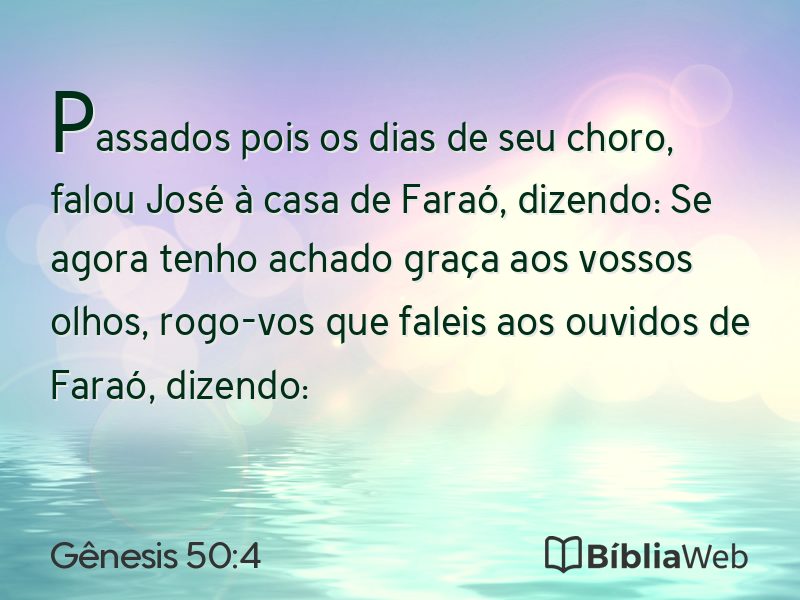 Gênesis 50:4 em imagem para compartilhar