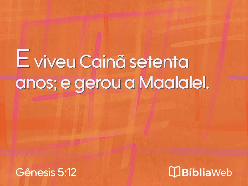 Gênesis 5:12 em imagem para compartilhar