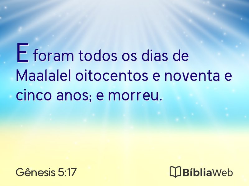 Gênesis 5:17 em imagem para compartilhar