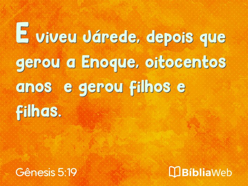 Gênesis 5:19 em imagem para compartilhar