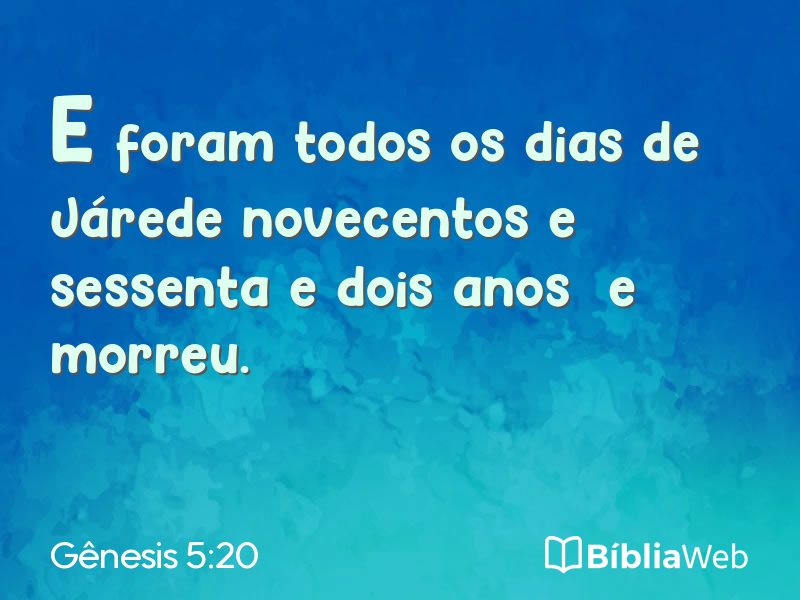 Gênesis 5:20 em imagem para compartilhar
