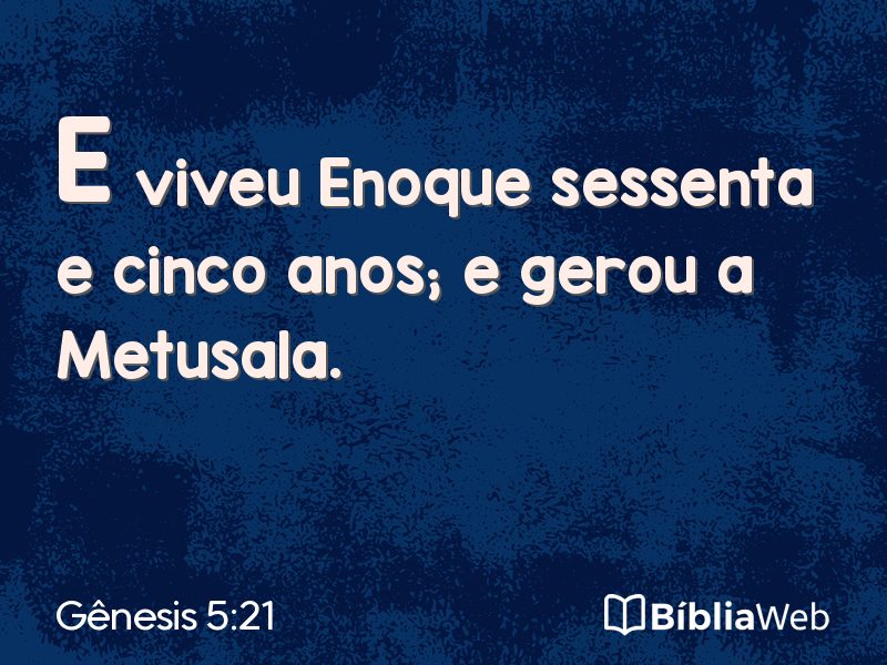 Gênesis 5:21 em imagem para compartilhar
