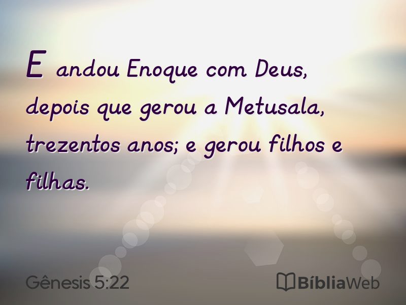 Gênesis 5:22 em imagem para compartilhar