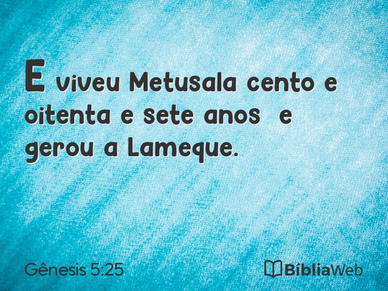 Gênesis 5:25 em imagem para compartilhar