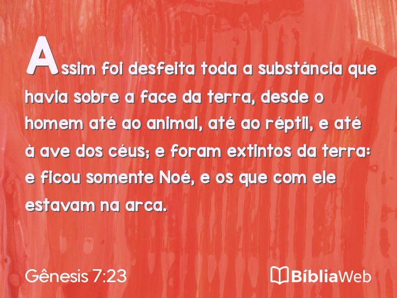 Gênesis 7:23 em imagem para compartilhar