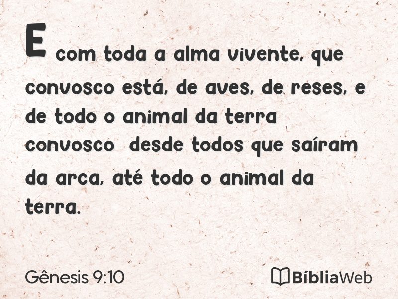Gênesis 9:10 em imagem para compartilhar