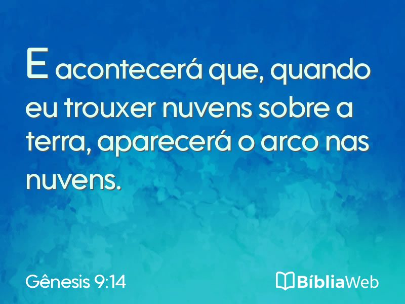 Gênesis 9:14 em imagem para compartilhar